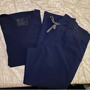 Fig scrubs set XL (top and bottom) navy